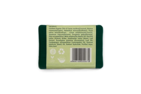 Rustic Art Organic Neem Soap 100gms ( Pack of 2 )