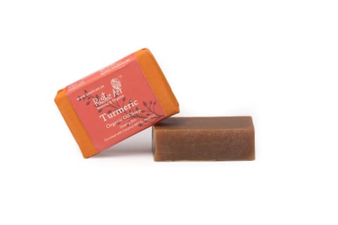 Rustic Art Organic Turmeric Soap 100gms ( Pack of 2 )