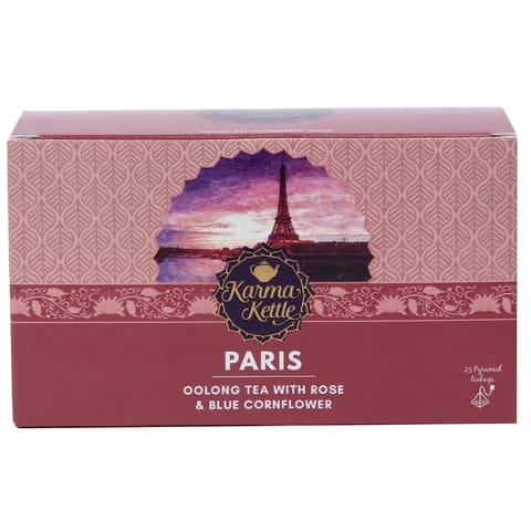 Karma Kettle Paris Rose Oolong Tea (25 Pyramid Tea Bags)