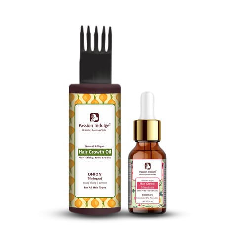 Hair Growth Kit - With Rosemary Essential oil Activator (10 ml) & Onion-Bhringraj Hair Growth Oil (100 ml)