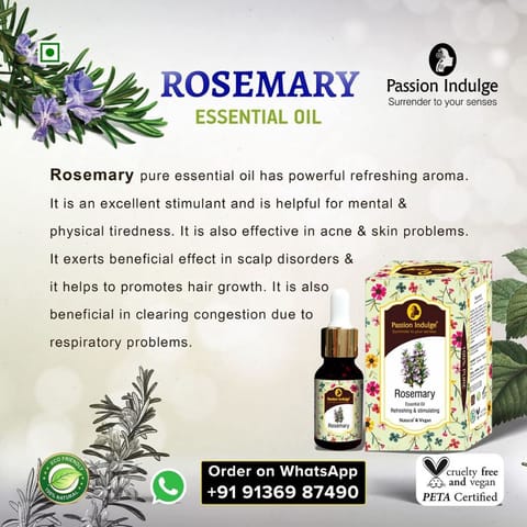 Passion Indulge Hair Growth Combo Kit - With Rosemary Essential oil Activator (10 ml) & Onion-Bhringraj Hair Growth Oil (100 ml)