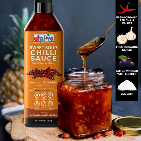 D-Alive Sweet Sour Chilli Sauce (300 gms)