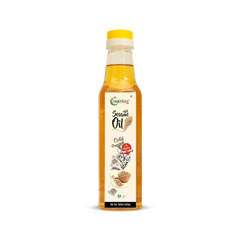 Nutriorg Certified Organic White Sesame Oil 500ml