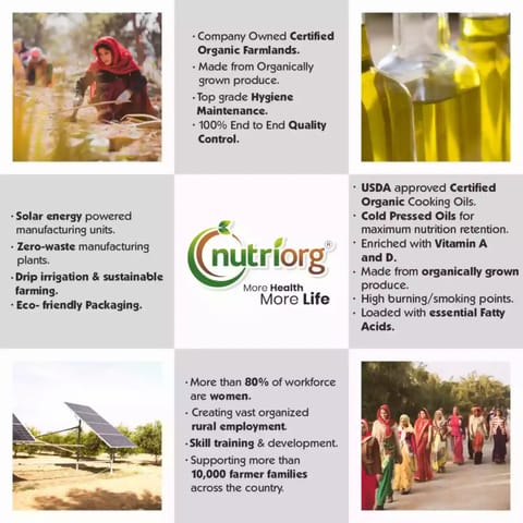 Nutriorg Certified Organic Groundnut Oil 500ml