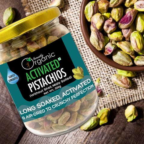 Honestly Organic Activated/Sprouted Pistachios (Mildly Salted - 300 gms)
