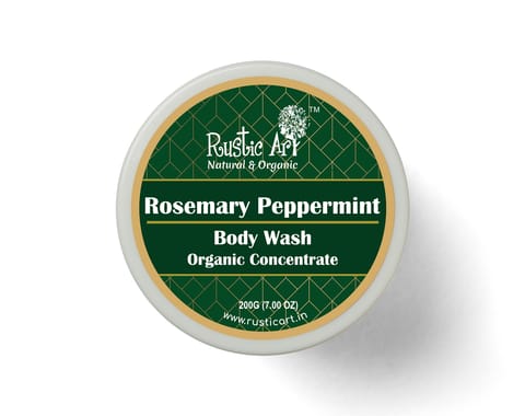 Rustic Art Rosemary Peppermint Body Wash Concentrate (200 gms)