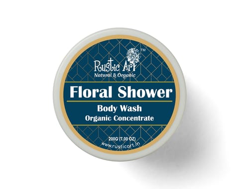 Rustic Art Floral Shower Body Wash Concentrate (200 gms)