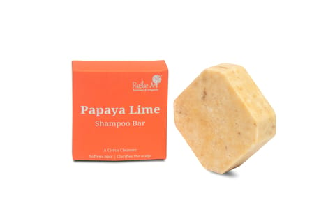 Rustic Art Organic Papaya Lime Shampoo Bar (75 gms)