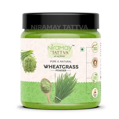 Niramay Tattva Wheat Grass Powder (100 gms),  Non-GMO, Vegan, Superfood | Antioxidant, Energy, Detox, Immunity Booster, Skin Health