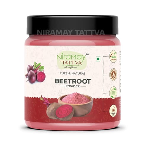 Niramay Tattva Beetroot Powder (200 gms) | Sweet and Earthy | Natural Food Colorant | Additive Free