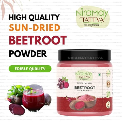 Niramay Tattva Beetroot Powder (200 gms) | Sweet and Earthy | Natural Food Colorant | Additive Free