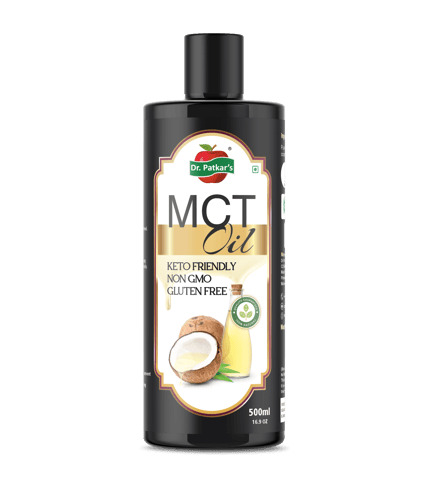 Dr. Patkar's MCT Oil Weight Management 500ml | Pure Coconut Sourced MCT C8 Oil | Ideal for Keto & Paleo Diets | Pre-work Out Supplement for Energy & Focus