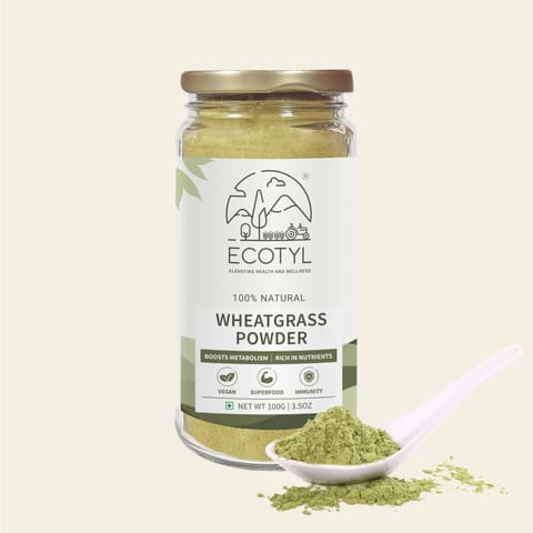 Ecotyl Wheatgrass Powder | Superfood for Immunity & Detox (100 gms)