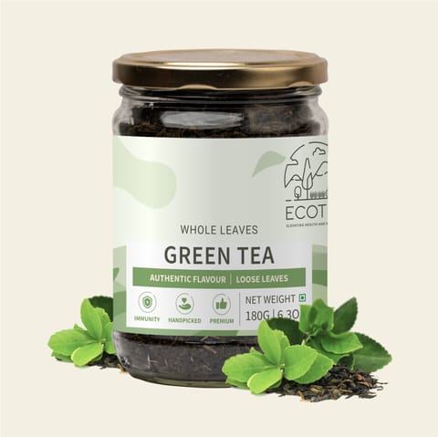 Ecotyl Green Tea Leaves | Natural | Handpicked (180 gms)