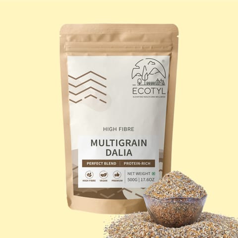 Ecotyl Multigrain Dalia | 5 Super Grains | Porridge | Easy to Make (500 gms)