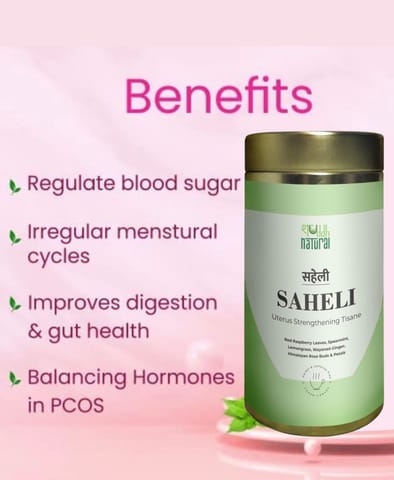 Shuddh Natural - Saheli - Uterus Strengthening Herbal Tisane Tea (40 Cups)