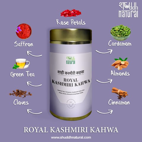 Shuddh Natural - Royal Kashmiri Kahwa (75 gms; Makes 50 cups)