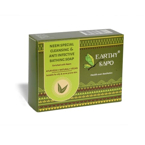Earthy Sapo Neem Special Cleansing and Anti Infective Bathing Soap 100 g
