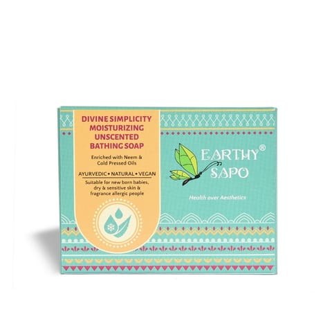 Earthy Sapo Divine Simplicity Unscented Moisturizing Bathing Soap 100 g