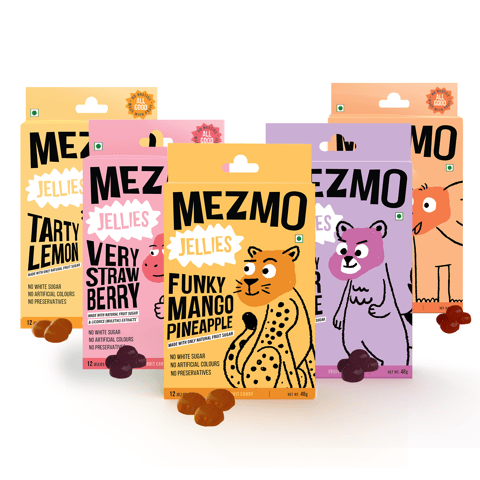 Mezmo Candy Fruit Candy Box (5 Boxes of Soft Candies)