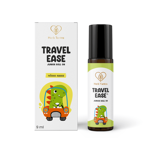 Herb Tantra Travel Ease Junior Kids Roll On For Motion Sickness and Nausea 9 ml