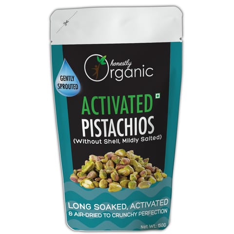 Honestly Organic Activated/Sprouted Pistachios (Mildly Salted - 150 gms)