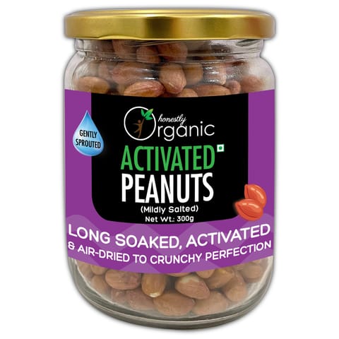 Honestly Organic Activated/Sprouted Organic Peanuts (Mildly Salted - 300 gms)