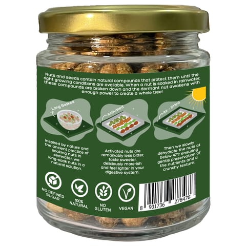 Honestly Organic  Activated/Sprouted Lime & Chilli Peanuts - 100g (Pack of 2)