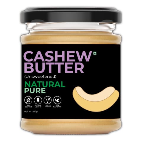 D Alive Organic Cashew Butter (Unsweetened - 180 gms)