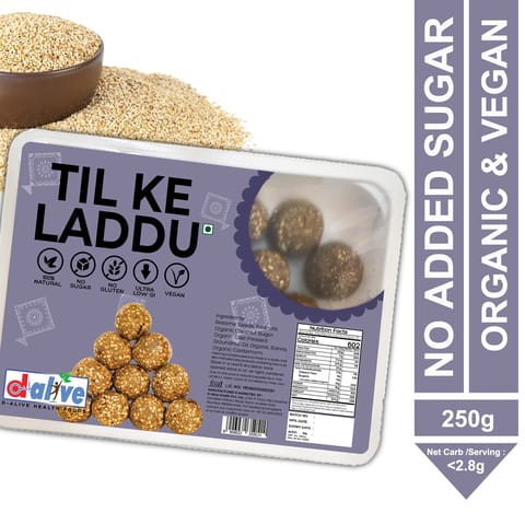 D-Alive Til ke laddoo Indian Sweets Mithai (250 gms)