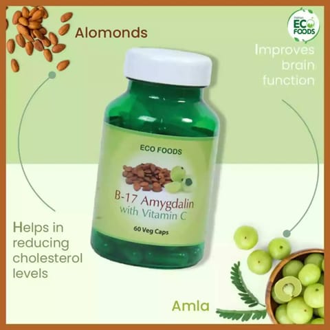 Paithan Eco Foods B17 Amygdalin with Vitamin C Veg Caps