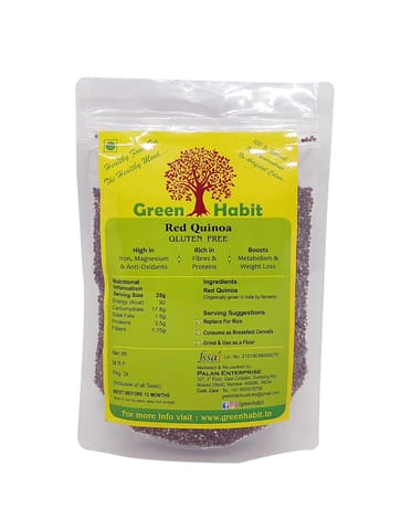 Green Habit Healthy & Nutritious Red Quinoa, Peruvian Gluten Free (250 gms)