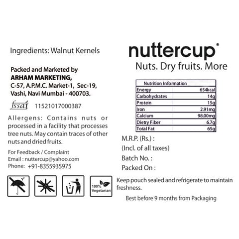 Nuttercup Chile Walnuts (200 gms)