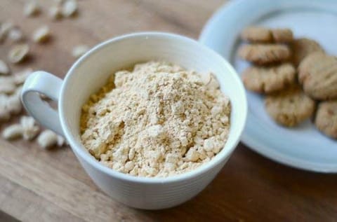 Green Habit Peanut Flour All Natural | Vegan | Gluten Free Ingredients | Non-GMO | Indian Origin (200 gms)