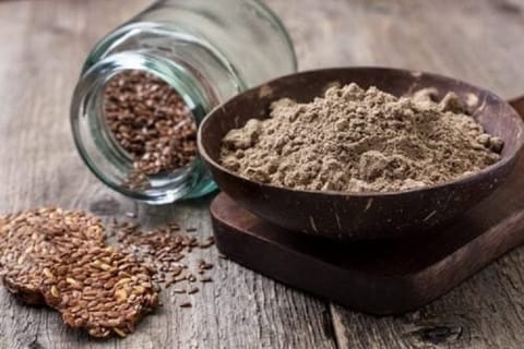 Green Habit Whole Ground Flax Seed Flour [Rich in Omega-3, Lingans & Fiber, Gluten-Free,Vegan Food] (250 gms)