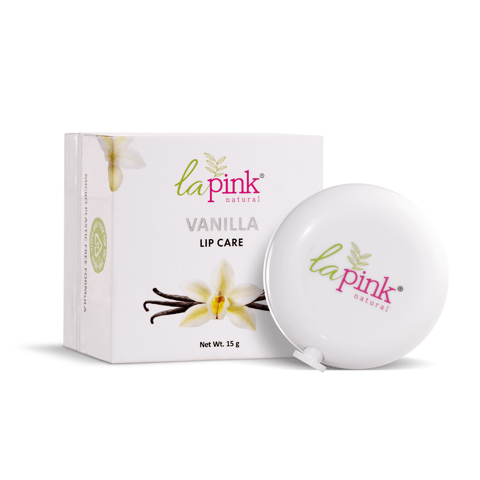 La Pink Vanilla Lip Care with White Haldi for Shiny & Hydrated Lips | 100% Microplastic Free Formulation | Suitable for All Skin Types | 15 gms