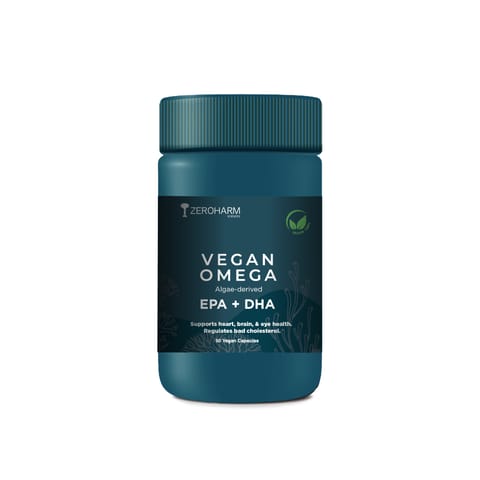 Zeroharm Vegan Omega Capsules With High EPA+DHA (60-Capsules)