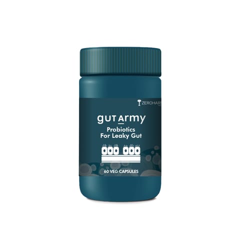 Zeroharm Gut Army Probiotic Leaky Gut Supplements (60-Capsules)