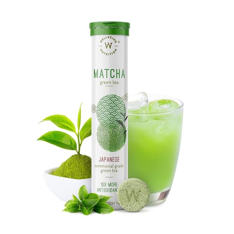 Wellbeing Nutrition Organic Japanese Ceremonial Matcha Green Tea (20 Effervescent Tabs)