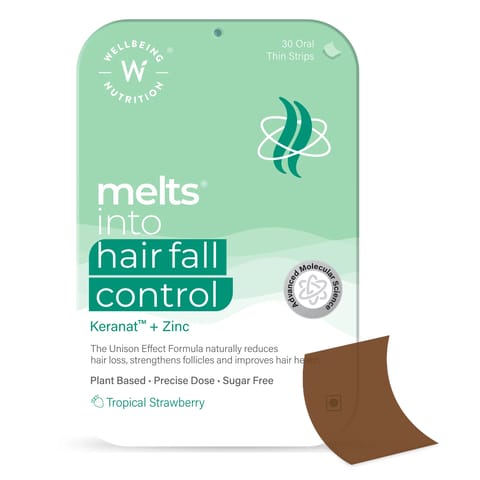 Wellbeing Nutrition Melts Hair Fall Control 30 Oral Strips