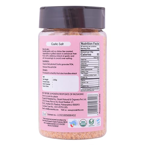 Praakritik Natural Garlic Salt (100 gms)