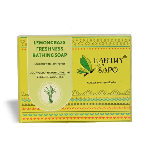 Earthy Sapo Lemongrass Freshness Bathing Soap 100 g