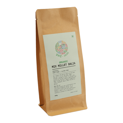 IKAI Organic  Mix Millet Dalia, Gluten Free (500 gms)
