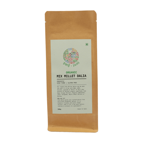 IKAI Organic  Mix Millet Dalia, Gluten Free (500 gms)