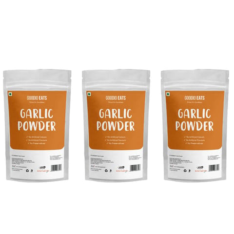 Goodio Eats - Thrive On Goodness Dehydrated Garlic Powder - (Pack of 3 - 100gms each)