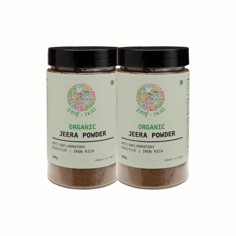 IKAI Organic Jeera Powder (Pack of 2), Cumin Powder, Stone Pounded 100 Gram