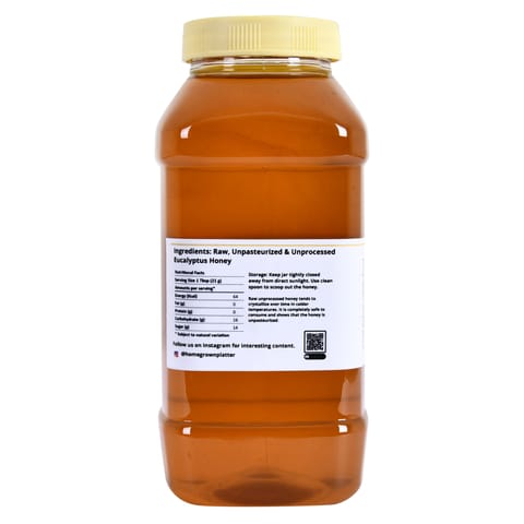 Homegrown Platter Raw Eucalyptus Honey (500 gms)
