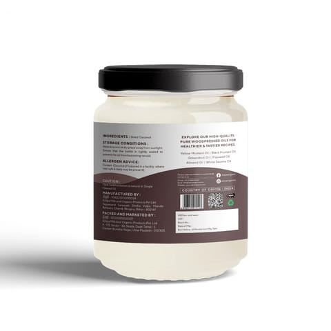 Adya Organics Organic Coconut Oil  (500 ml)