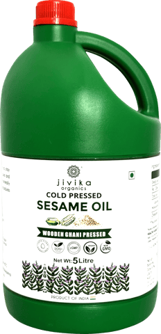 Jivika Naturals Cold Pressed Pure and Natural Sesame Oil 5L