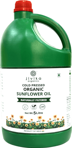 Jivika Organic Cold Pressed Sunflower Oil 5L